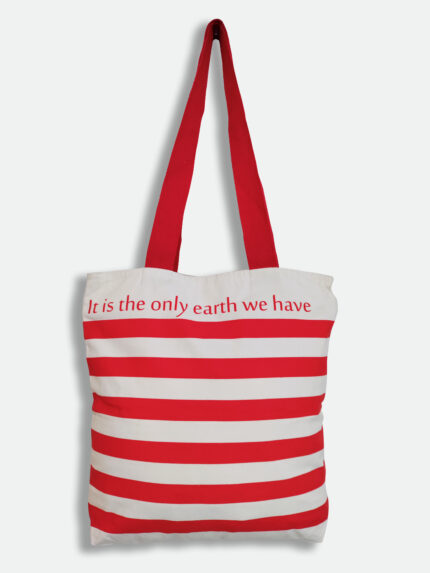 Red and White stripes bag